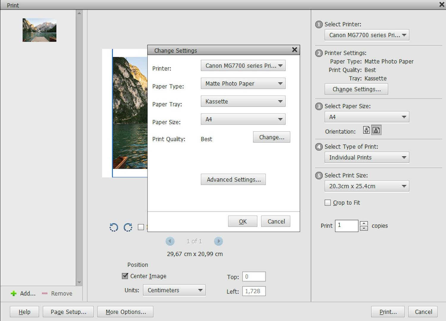 photoshop elemets print Photoshop Elementsin tulostinohjain